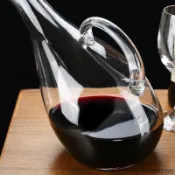 快速醒酒器 倒酒器 引酒器 玻璃醒酒器 天鵝紅酒醒酒器分酒器家用創意個性玻璃葡萄酒壺奢華高檔套裝歐式