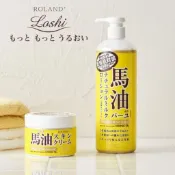 Chi's world~日本 北海道 LOSHI 馬油保濕潤膚乳液 485ml 北海道馬油保濕乳霜 220g全家大小可用