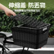 自行車筐 寵物籃 自行車籃車包 快拆式車筐 腳踏車車籃 山地車電動車後座車筐耐摔置物大容量寵物後車籃加蓋防丟單車尾筐