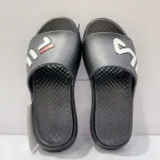 FILA MARK 男女款 黑色 厚底 彈性 拖鞋 4-S351Z-001