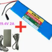 常鴻萬貨行 24V 20.4Ah 7S2P 18650 鋰離子充電電池組 29.4v 20400mAH 適用于