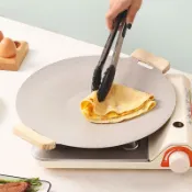 戶外烤盤燒烤盤韓式烤肉盤鐵板燒家用烤肉鍋麥飯石紋烤盤電磁爐 h7081