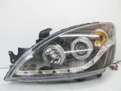 Tokyo東京部品 GLOBAL LANCER VIRAGE 03~07 LED雙光圈魚眼黑框大燈 日行燈 DRL R8