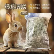 (店+)小搗蛋鬼の王國 牧草MIX 1KG 小寵牧草 天竺鼠牧草 兔牧草 鼠兔牧草 兔用牧草 小動物牧草