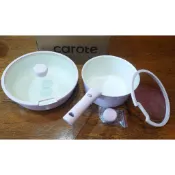 粉色麥飯石不沾鍋 CAROTE 分離式手把 26cm煎炒鍋  20cm 26cm平底鍋 玻璃鍋蓋 18cm 20cm湯鍋