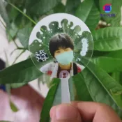 ﹉‿客製化 【應援扇】 diy透扇 迷你扇 MINI明星應援 動漫收藏 小扇子 一把起訂 馬小小訂製