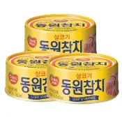 【韓味不二】韓國東遠-鰹魚原味罐頭150G*3入組(開罐即可食用 簡單料理祕訣)
