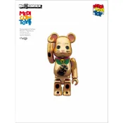 ArtLife @ MEDICOM 2012 BE@RBRICK 100% 日本の伝統 招き猫 金メッキ 招財貓 中古品
