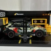 模型車 手作diy材料包 壓克力展示盒 場景模型 拼裝 組裝 適合1:24車模 燈光停車場 修車場景 模型車場景