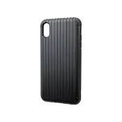 【Gramas】iPhone Xs Max 6.5吋 Rib 軍規防摔經典手機殼(黑)