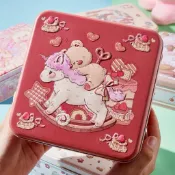 中秋月餅盒方形鐵盒 馬口鐵 聖誕禮盒 喜糖盒 彌月禮盒 喜餅盒 曲奇餅乾盒 伴手禮鐵盒 交換禮物 禮品包裝盒 心動小羊