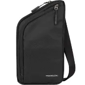 美國 TRAVELON  輕便防盜斜背包(黑網) RFID 防割 防搶 側背包