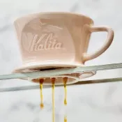 【日本】Kalita x Hasami 101系列 波佐見燒陶瓷濾杯 (珊瑚粉)