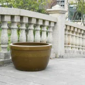 協貿國際日用品生活8館 水缸家用老式土陶發酵缸米桶腌菜腌肉庭院造景種花養魚荷花風水缸