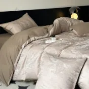 ⭐叄上家居⭐臺灣出貨 百富帝7A抗菌提花牀上四件套牀單被套牀笠款輕奢高級感牀品三件套