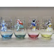 日本製 石塚硝子 迪士尼公主系列玻璃杯360ml 白雪公主/美女與野獸貝兒/美人魚艾莉兒