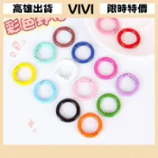 [VIVI]48出貨 鑰匙圈 吊飾 掛件 包包 鑰匙鏈DIY飾品配件25mm金屬烤漆彩色彈簧扣34mm卡圈開口環圈圓形鑰
