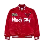 NBA Mitchell & Ness 芝加哥 公牛隊 Chicago Bulls 1996 總冠軍 紀念外套 棒球外套