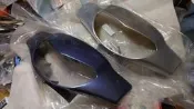 E-GIN 社外殼，HAC 前把手蓋總成：舊高手125 大燈殼，把手蓋轉向手柄前蓋前燈殼前燈罩車手上蓋。全車殼可調