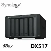 驛家3C SHOP 【含稅公司貨】Synology群暉 DX517 5Bay NAS儲存空間擴充櫃DS1522+ DS1821+