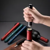 【臺灣出貨】氣壓式紅酒開瓶器筆形便攜式葡萄酒起子紅酒打氣壓力啓瓶器無io2