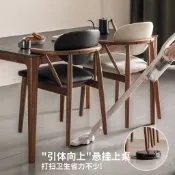【免稅】可開發票 實木餐椅家用簡約扶手椅可懸掛餐廳吃飯椅子休閒軟包椅舒服靠背椅