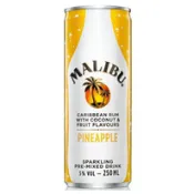 【品酒網】英國 馬里布 鳳梨雞尾蘭姆酒 250 ml Malibu Caribbean Rum with Coconut&Fruit Flavours Pineapple