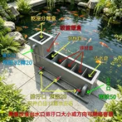 【免運】錦鯉魚池專用過濾箱 乾溼分離高效淨化水質維護上過濾養魚淨化神器
