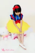 【Bobo dress】現貨女童白雪公主圍裙 萬聖節聖誕節幼兒園表演造型服 公主洋裝畫畫衣