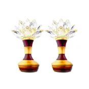 (店+)【新韻傳音】水晶蓮花燈 高18.8公分(雙供電模式) AD326-2H 供燈 光明燈 供佛燈 神明燈 蓮花燈