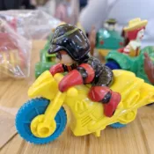 1999年麥當勞玩具extreme sports 極限運動公仔四款已開封的漢堡神偷騎摩托車