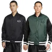 【下殺】Nike 棒球外套 男裝 緞面 黑/綠 FN2725-010/FN2725-338