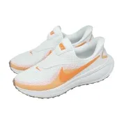 【NIKE 耐吉】慢跑鞋 Wmns Revolution 8 EasyOn 女鞋 白 橘 無鞋帶 運動鞋(HQ2415-101)
