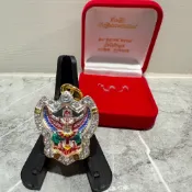 【台灣碩鑫】 泰國佛牌 龍婆瓦拉 2564 銀龍牙 鷹神  金翅鳥