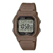 大高雄鐘錶城 CASIO 卡西歐 W-800H-5AV 流線型數位時尚潮流腕錶 大地色 36.8mm｜樂天領券現折★全館特惠中★指定刷卡回饋10%
