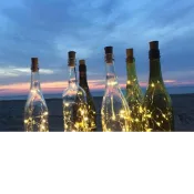 (店+)舒米好物 LED 酒瓶塞 銅絲燈 2米(酒吧燈 生日佈置 聖誕節裝飾 禮物包裝 求婚佈置 派對佈置 情人節)