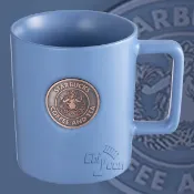Starbucks 台灣星巴克 2018 靛藍復古女神馬克杯 16oz 派克市場 女神LOGO 銅牌 西雅圖總店 粉藍