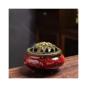 (店+)弘喧 買 300克 沉香粉 袋裝 送 陶瓷 薰香爐 越南 沉香 芽莊 惠安 助眠  環香 煙供爐