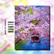 釘好內框🔥Manto【台灣製造】DIY數字油畫｜櫻見．京都