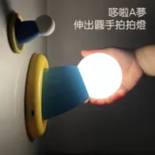 臺现🔥哆啦A夢伸出圓手拍拍燈 多啦A夢拍拍燈 LED睡眠夜燈 伸出圓手小夜燈 可愛柔光擺件夜燈 可愛小叮噹燈捏捏燈禮物