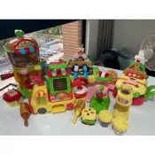 【二手玩具】小荳娃娃KONGSUNI漢堡店+烤肉派對+熱狗車+鬆餅店
