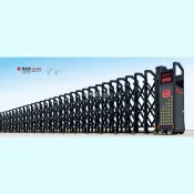 【廠家直銷--聊聊客服】 品牌無軌不鏽鋼伸縮門工地封板平移學校工廠大門電動滑動門全自動