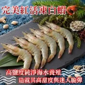 【愛合購】【勝崎生鮮】完美紅活凍生白蝦-可全家超取
