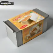 日本進口cakeland吐司模具盒450克面包模具長方形烘焙帶蓋1斤家用