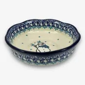 【SOLO 波蘭陶】波蘭製 CA 波蘭陶 15CM 波浪邊碗 雪寶系列 CERAMIKA ARTYSTYCZNA