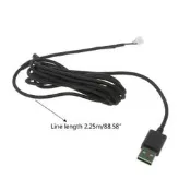 Razer好品質 USB 鼠標電纜替換線適用於 DeathAdder 耐用尼龍編織線 Elite 有線遊戲鼠標