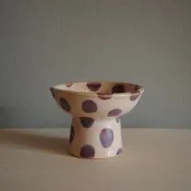 貓咪食碗 Polka Dot / 粉色 / 中高款