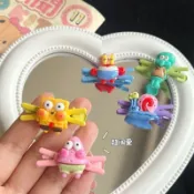 🔥限時下殺🔥多巴胺同款可愛海綿寶寶派大星卡通側邊夾少女心髮夾學生髮飾