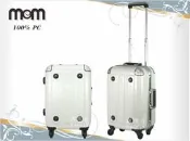 ~高首包包舖~【MOM JAPAN】18吋 行李箱 旅行箱 【PC材質、登機箱】MF-3008 方格白