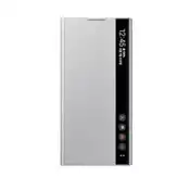 【百利市購物中心】SAMSUNG GALAXY Note10 Clear View 原廠全透視感應皮套 銀 (公司貨-盒裝)